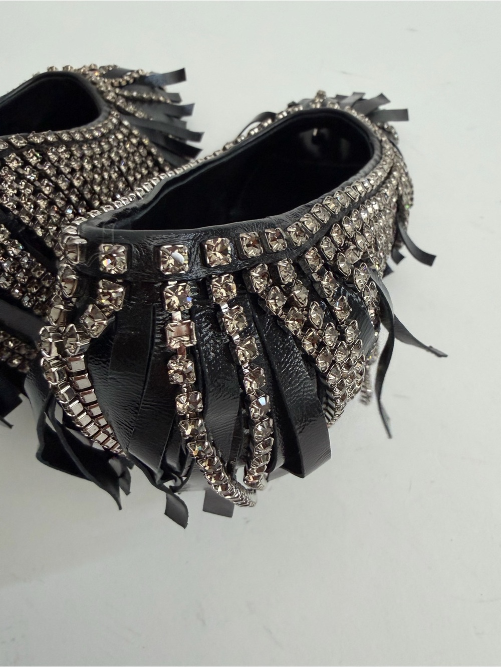 Chloe Mona crystal-embellished fringed leather pumps Archive 7 Boho Romantic - Picture 10 of 12